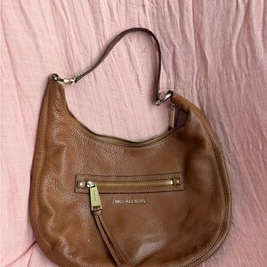 Michael Kors brown Leather Hobo Bag